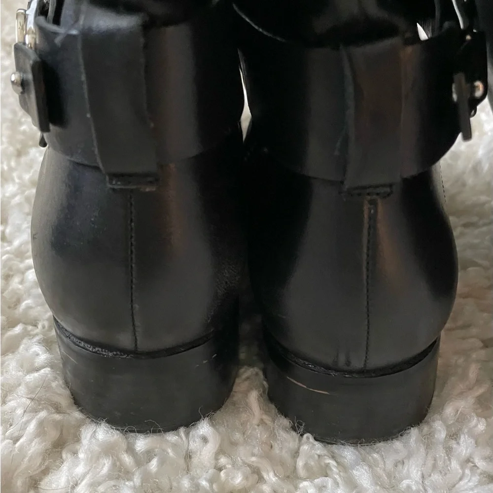 Michael Kors Black Leather Riding Boots